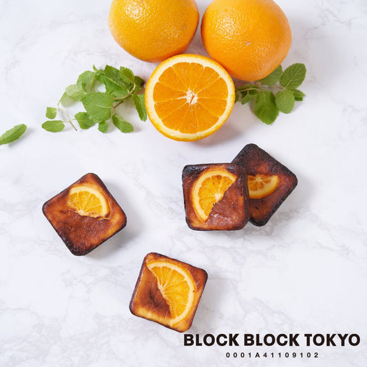 BLOCK BLOCK TOKYO バスクチーズケーキBB(オレンジ)4個入【mafinクーポン】