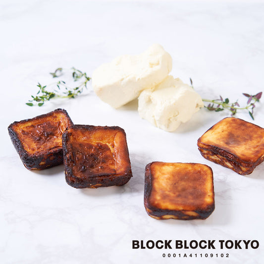 BLOCK BLOCK TOKYO バスクチーズケーキ/Basque Burnt Cheese Cake(ベーシック)4個【gifteeクーポン】