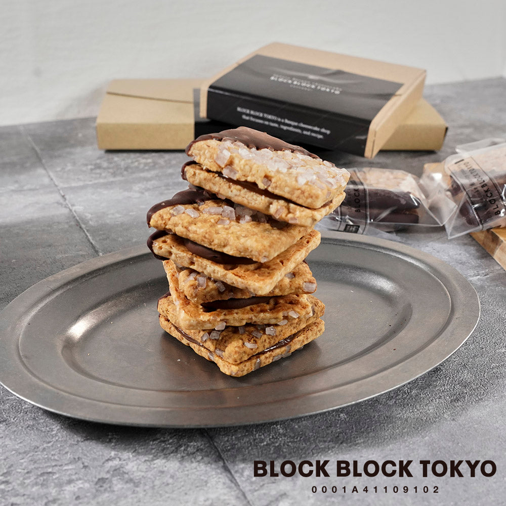 【送料無料、ポスト投函】BLOCK BLOCK TOKYO ショコラバスクチーズクッキー（ショコラ）4個入