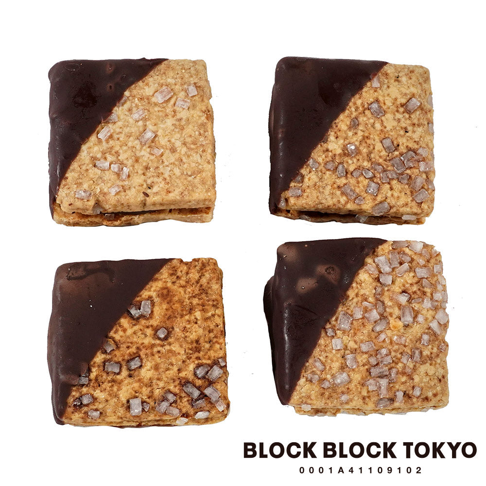 【送料無料、ポスト投函】BLOCK BLOCK TOKYO ショコラバスクチーズクッキー(ショコラ)4個入