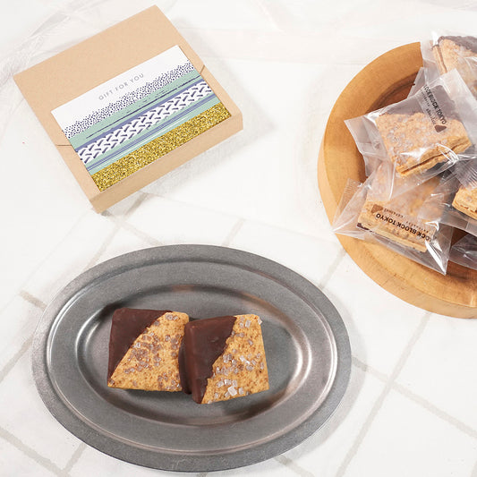 【送料無料、ポスト投函】BLOCK BLOCK TOKYO ショコラバスクチーズクッキー(ショコラ)4個入/GIFT FOR YOU シール付