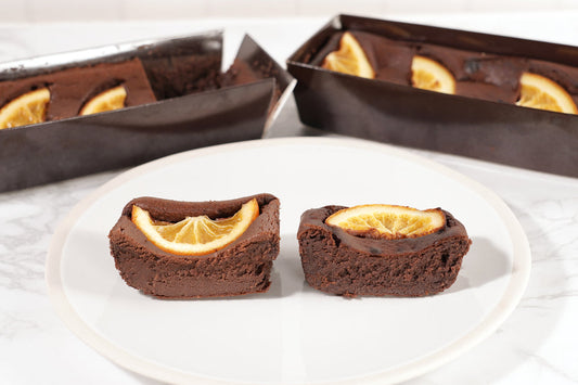 バスクチーズケーキ(ショコラオレンジ)&ベイクドチーズケーキ(ショコラオレンジ)食べ比べセット