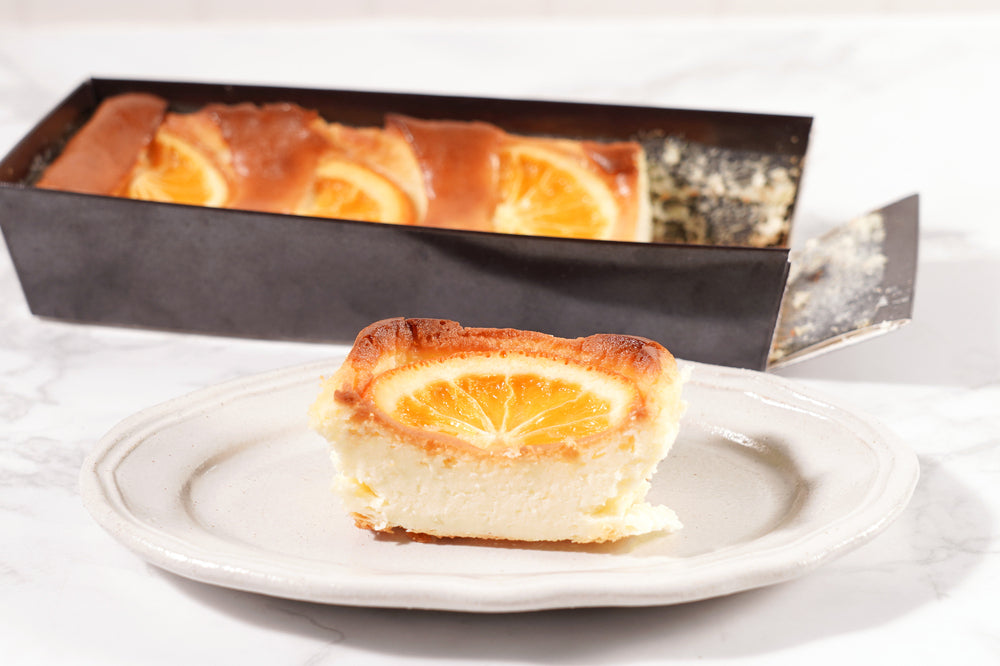 バスクチーズケーキ&ベイクドチーズケーキ(オレンジ)食べ比べセット