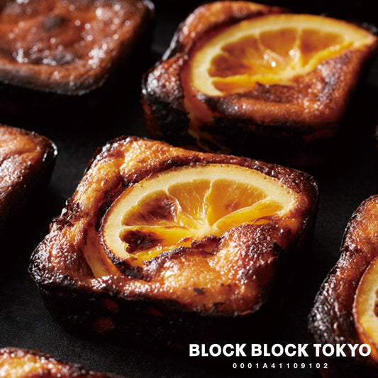 BLOCK BLOCK TOKYO Basque Burnt Cheese Cake(オレンジ)4個入