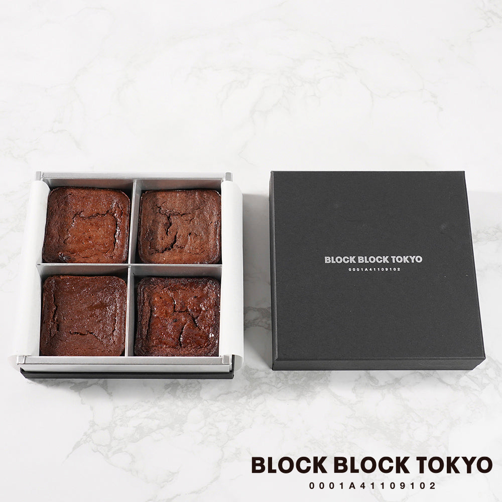 BLOCK BLOCK TOKYO バスクチーズケーキ/ギフトボックスショコラアソート(ショコラ 4個入り)