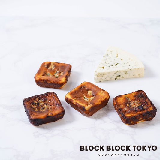 BLOCK BLOCK TOKYO バスクチーズケーキ／Basque Burnt Cheese Cake（ブルー）4個【gifteeクーポン】
