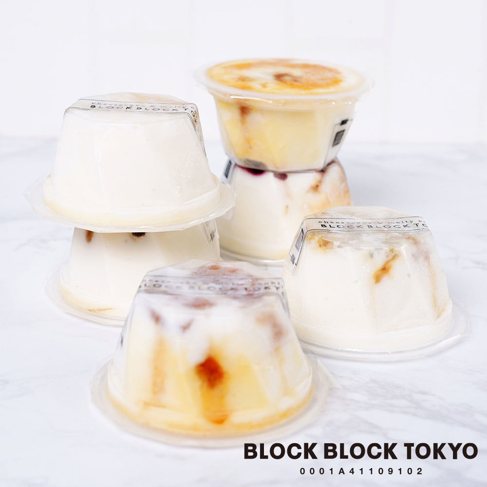 BLOCK BLOCK TOKYOバスク手作りアイスクリーム（ブルー）3個入【gifteeクーポン】