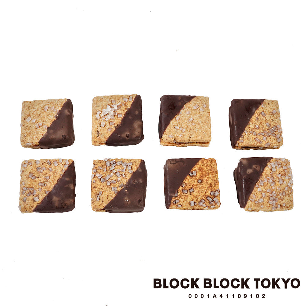 【送料無料、ポスト投函】BLOCK BLOCK TOKYO ショコラバスクチーズクッキー（ショコラ）8個入り