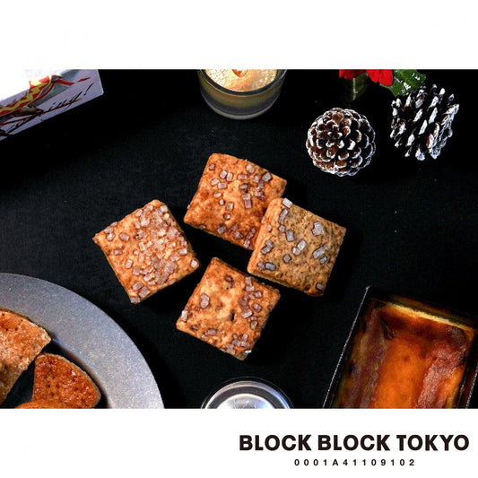 【送料無料、ポスト投函】BLOCK BLOCK TOKYO バスクチーズクッキー（ミックス）／Basque Burnt Cheese Cockie（mix）4個入り